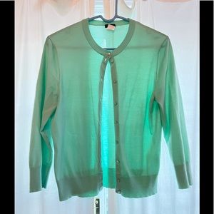 Mint Green / Aqua J.Crew Cardigan